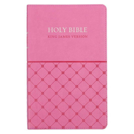 KJV Bible Gift Edition Faux Leather, Pink