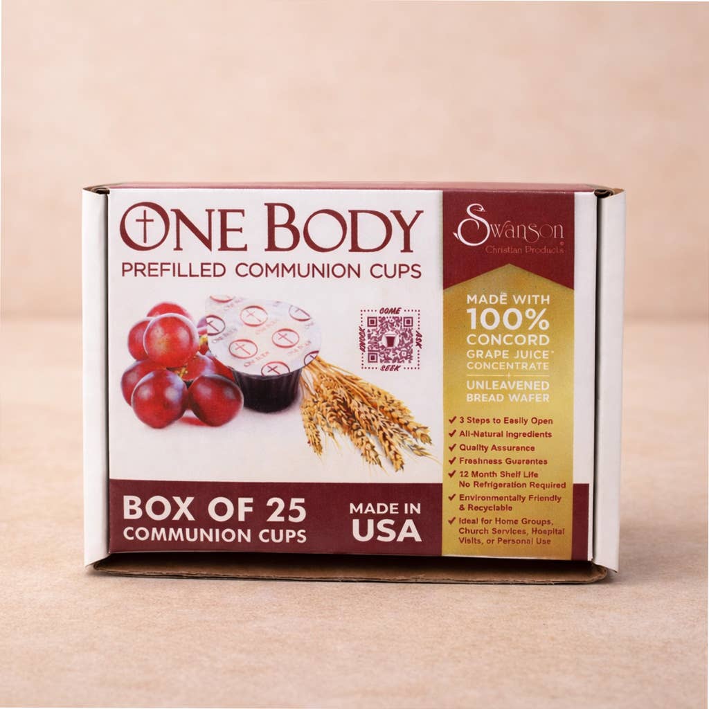 Communion Cups OneBody PreFilled 25Pk