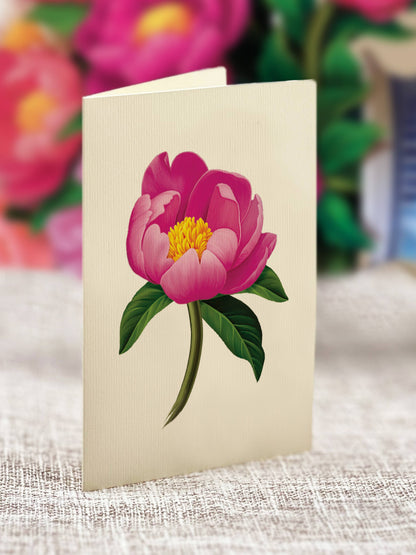 Peony Paradise Pop-up Card