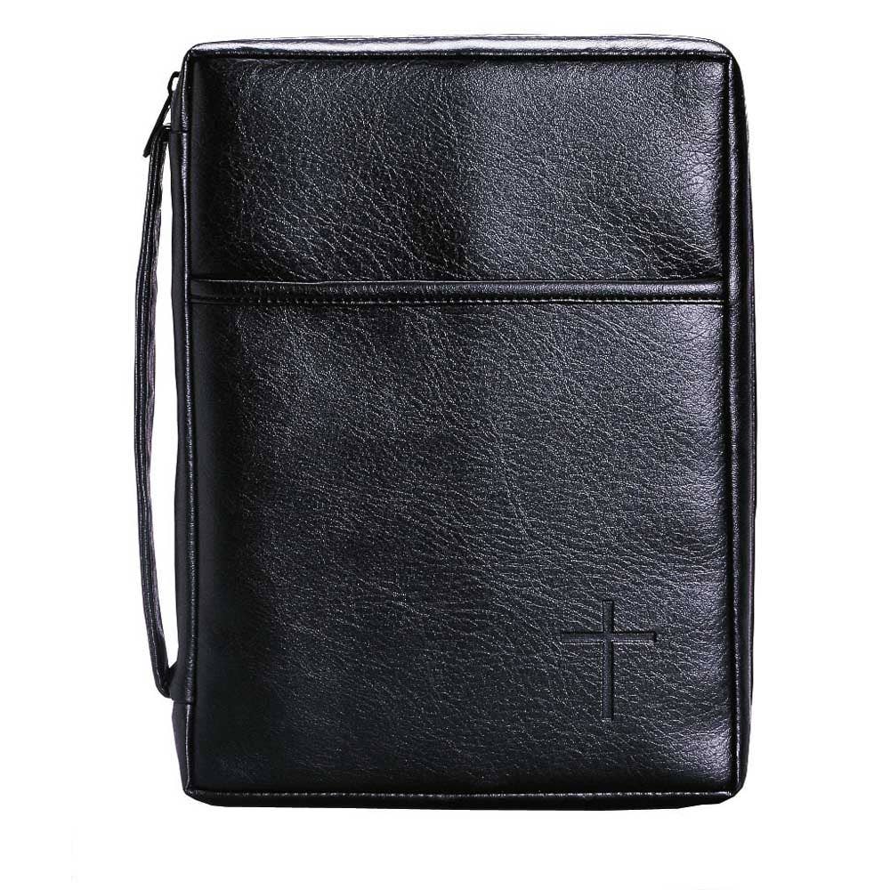 BIB COV CROSS EMB. BLACK LG VINYL