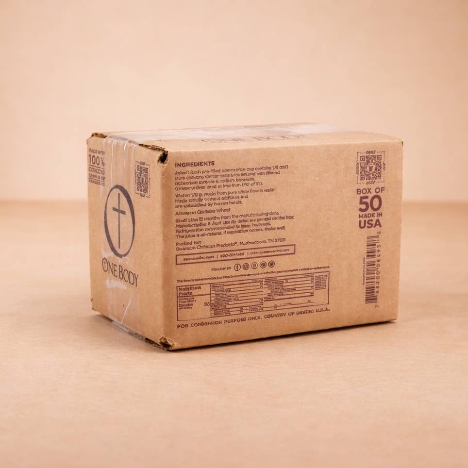 Communion Cups One Body Prefilled 50Ct
