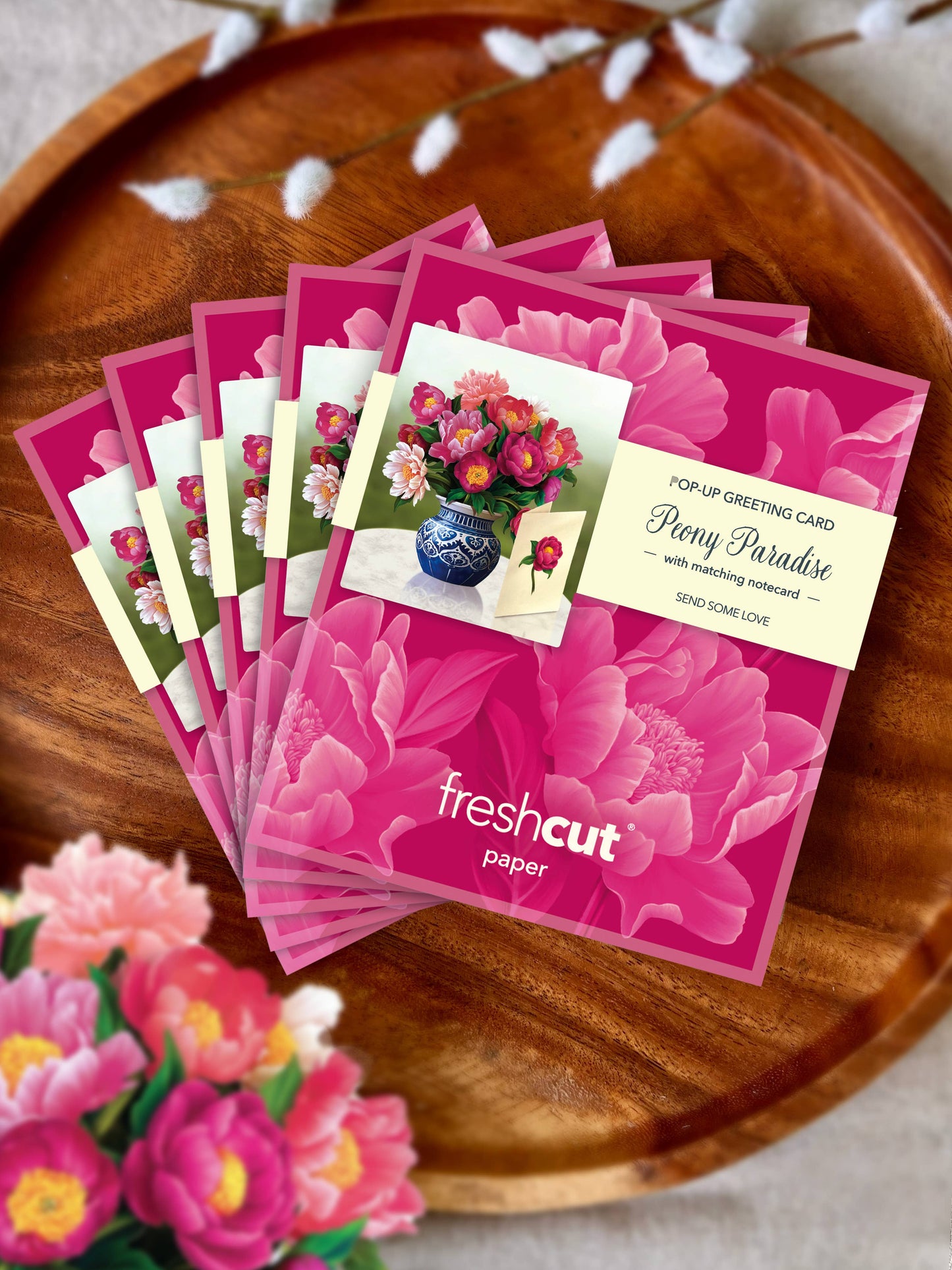 Mini Peony Paradise Pop-up Card