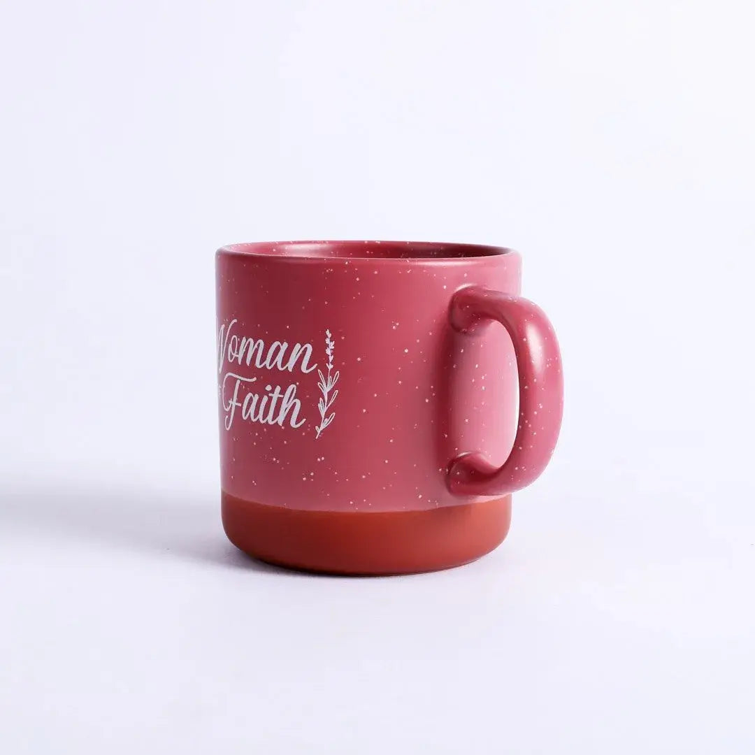 Mug Woman Of Faith Deep Rose 13Oz