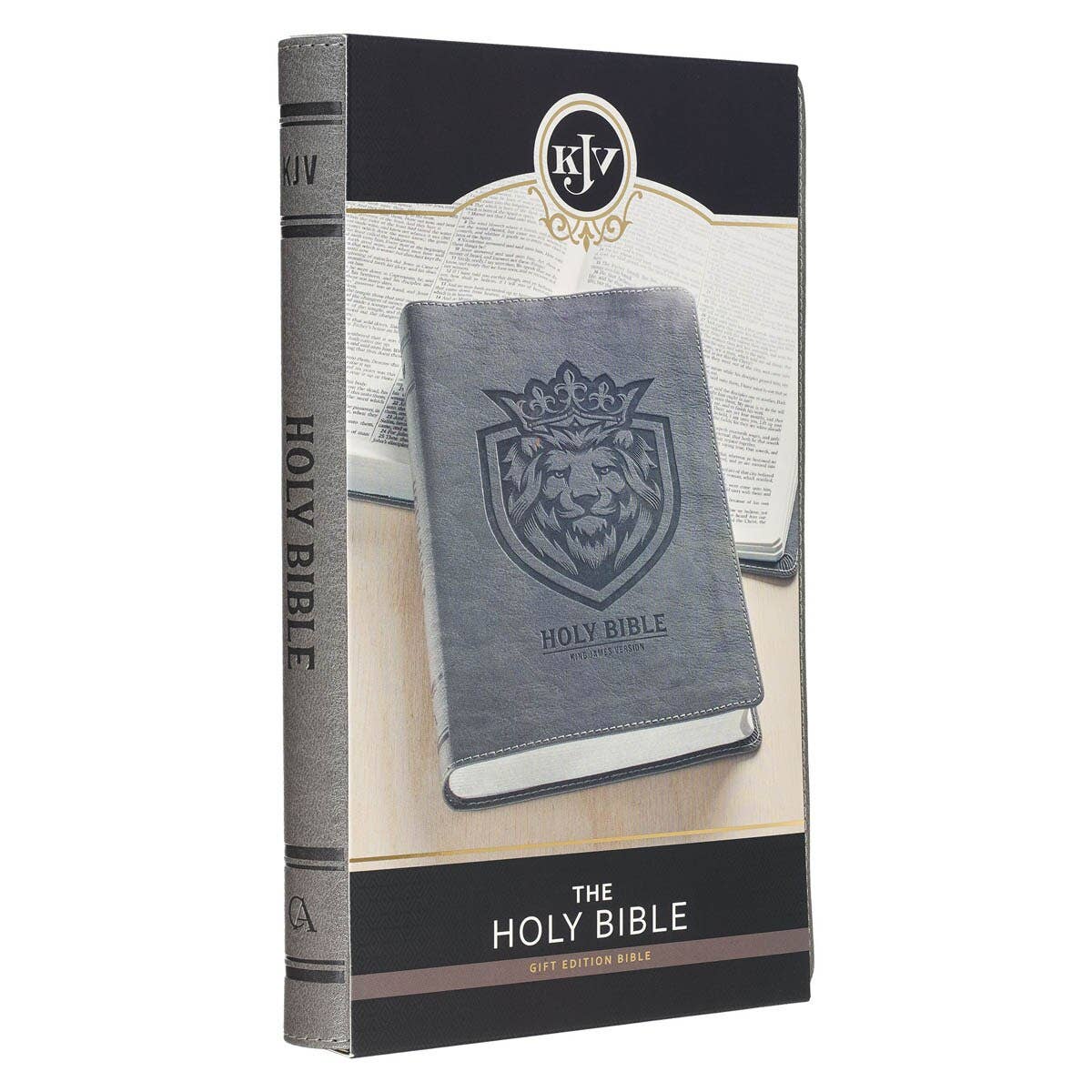 KJV Bible Gift Edition Faux Leather, Gray