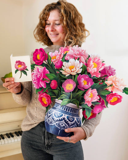 Grande Peony Paradise Pop-up Card