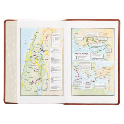 Brown Faux Leather Giant Print King James Bible