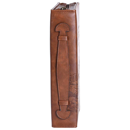 White Dove Bible Case For I Know The Plans Brown Lg