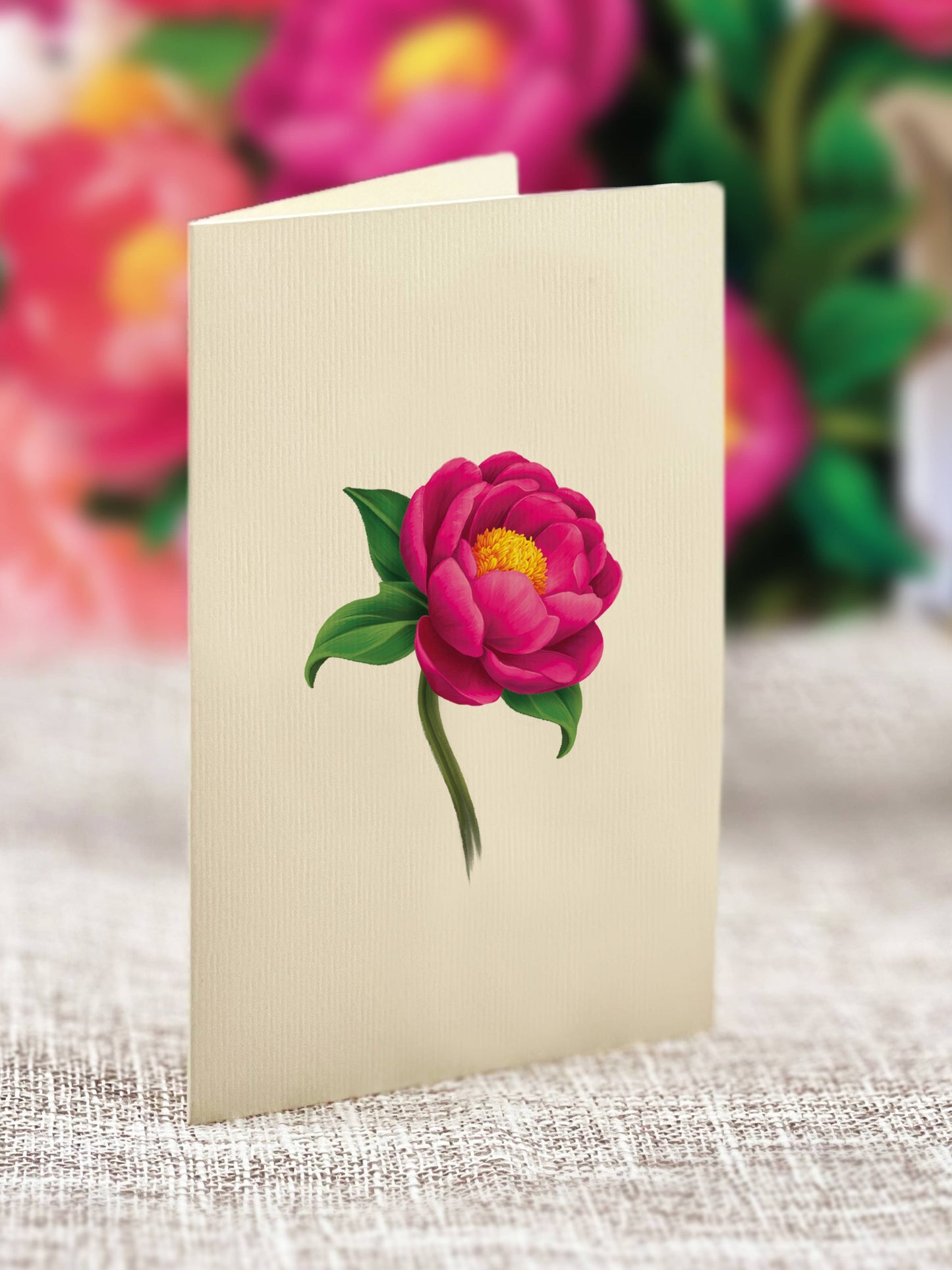 Mini Peony Paradise Pop-up Card