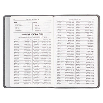 KJV Bible Gift Edition Faux Leather, Gray