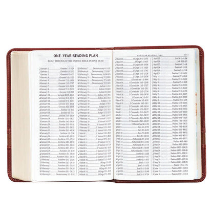 KJV Bible Compact LP Faux Leather, Brown Two-tone