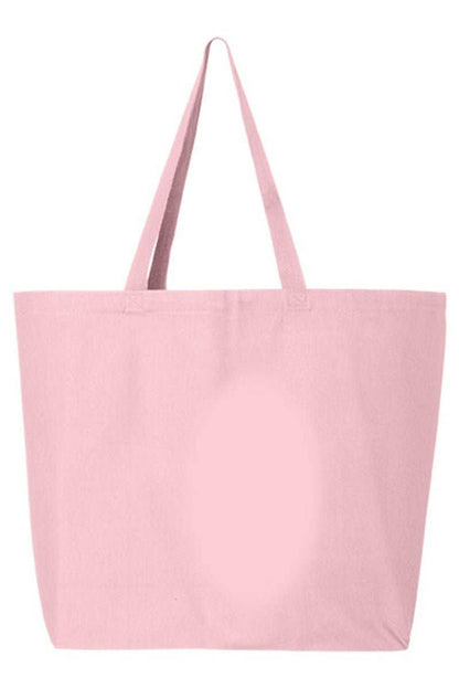 Floral Faux Embroidery Amen Canvas Jumbo Tote