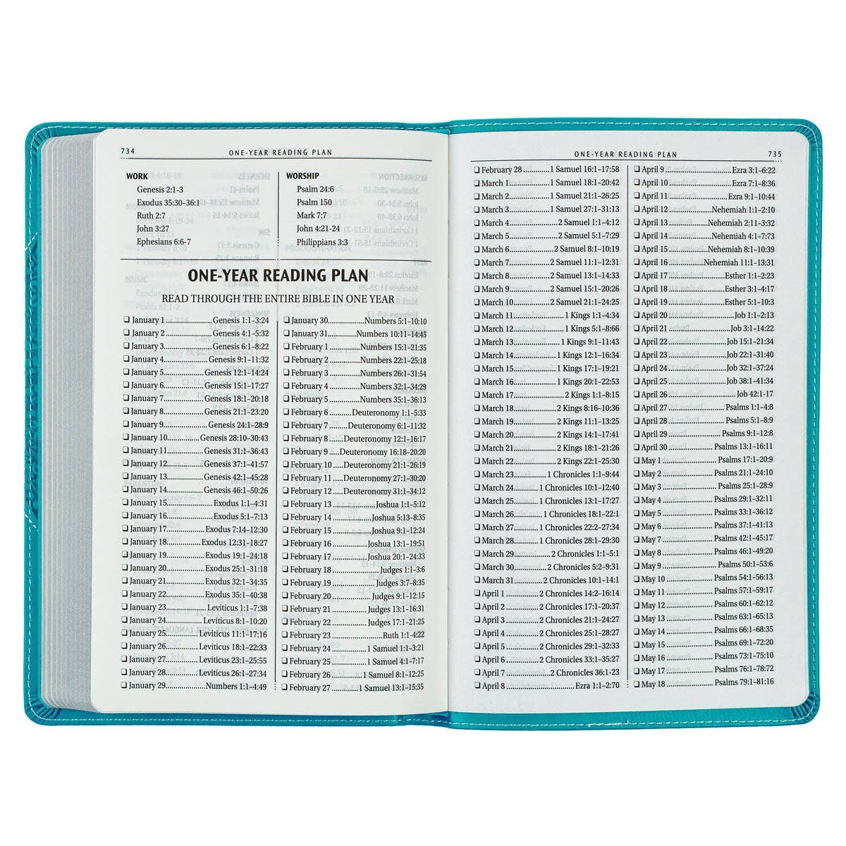 KJV Bible Gift Edition Faux Leather, Teal