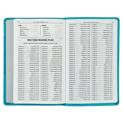 KJV Bible Gift Edition Faux Leather, Teal