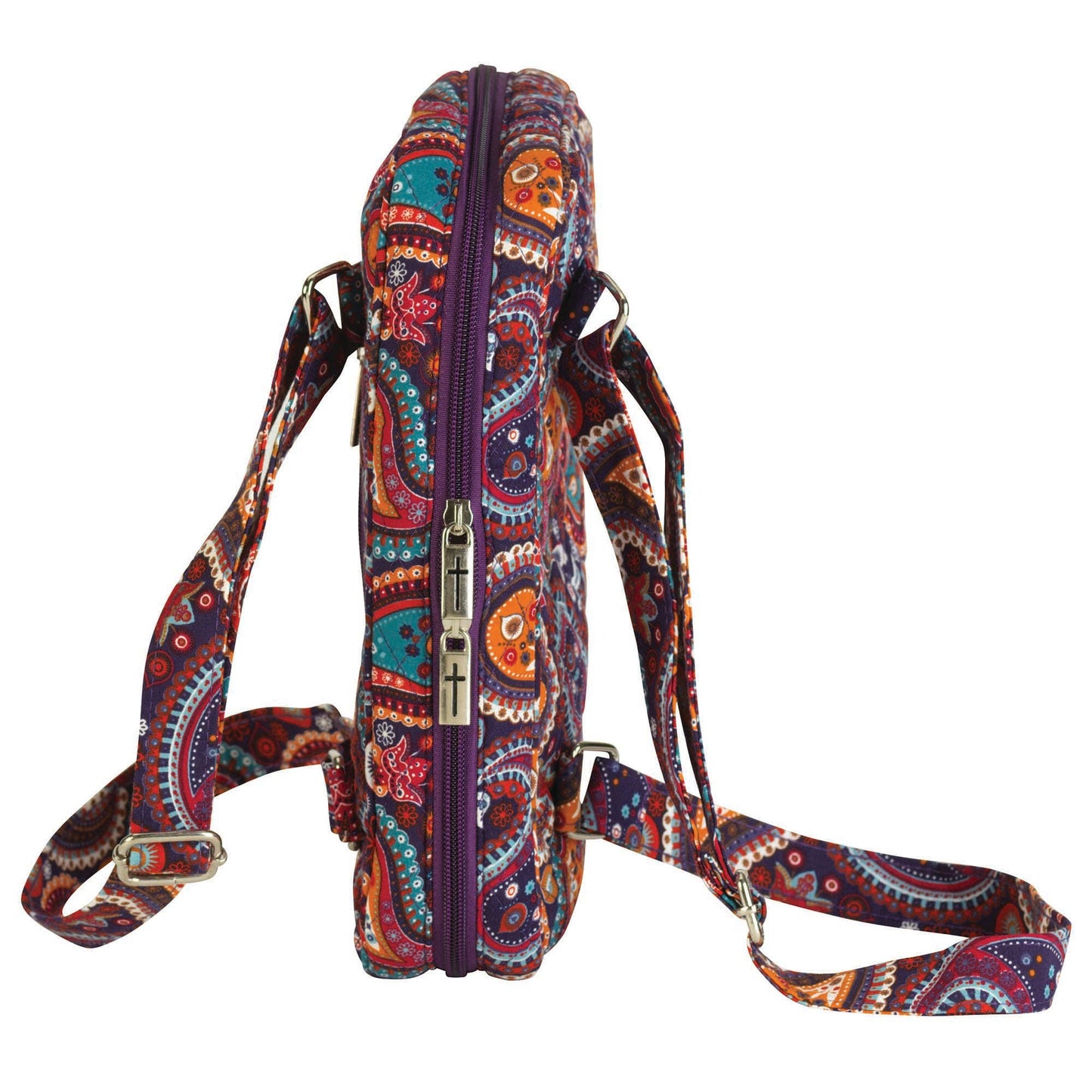 Bible Cover Paisley Quilted Large Print