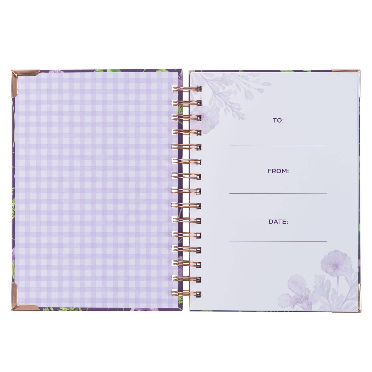 Journal Wirebound Purple Lord's Mercies Lam. 3:22-23