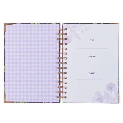 Journal Wirebound Purple Lord's Mercies Lam. 3:22-23