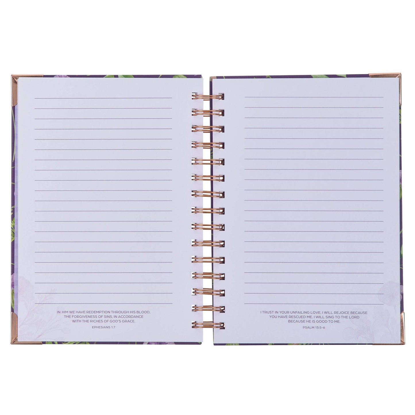 Journal Wirebound Purple Lord's Mercies Lam. 3:22-23