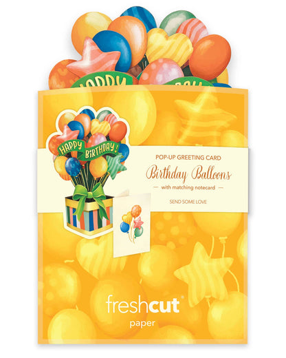 Mini Birthday Balloons Pop-up Card