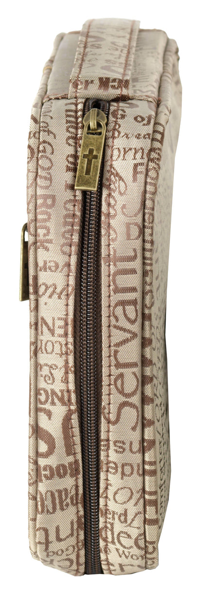 White Dove -NAMES OF JESUS BROWN BIBLE COVER X-LARGE