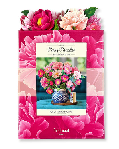 Grande Peony Paradise Pop-up Card