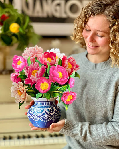 Peony Paradise Pop-up Card