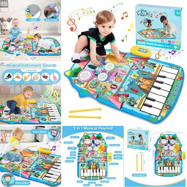 The Castle BLUE Music Mat