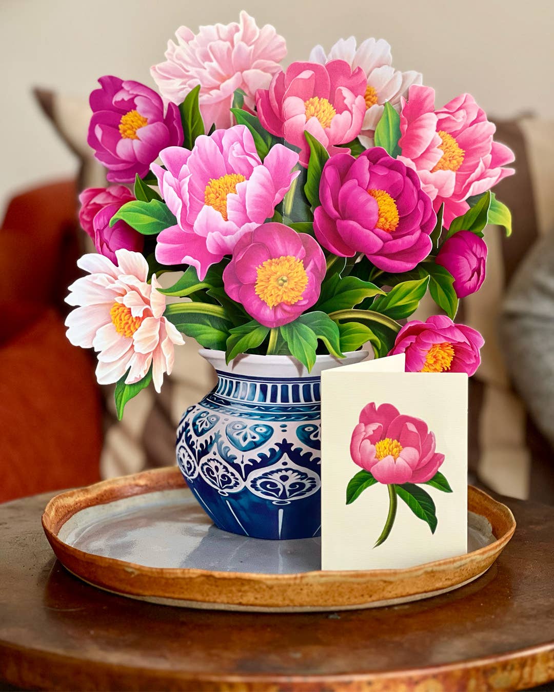 Peony Paradise Pop-up Card