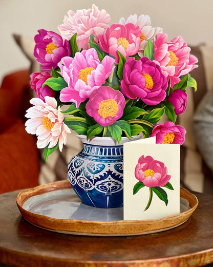 Peony Paradise Pop-up Card