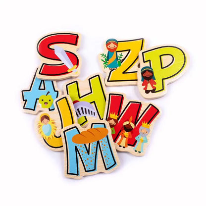 Puzzle Wood Bible Abc'S