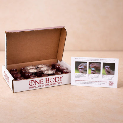 Communion Cups OneBody PreFilled 25Pk