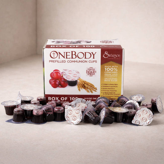 Communion Cups One Body Prefilled 100Ct